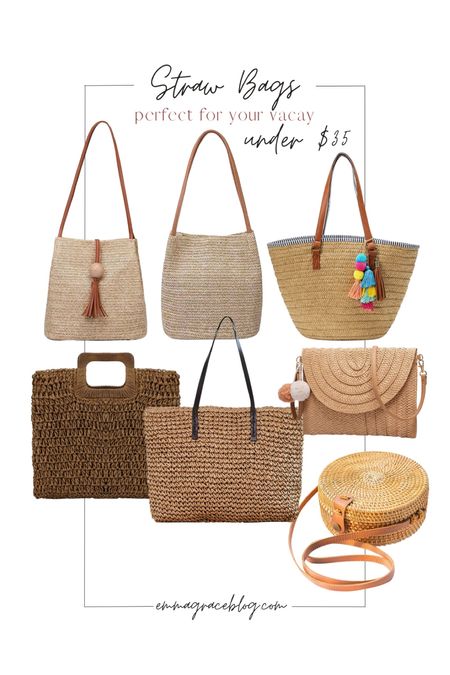 Perfect straw bags for your vacation or beach day! Perfect for spring and summer for all occasions. Crossbody, clutch, tote, bucket, satchel 

#LTKSeasonal #LTKFind #LTKitbag