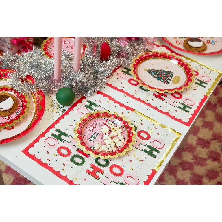 Packed Party Christmas Napkins with Gold Foil Accents, 20 Count | Walmart (US)