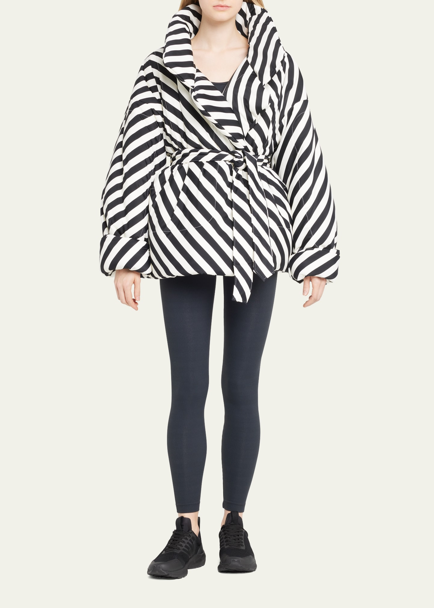 3/4 Stripe Sleeping Bag Jacket | Bergdorf Goodman