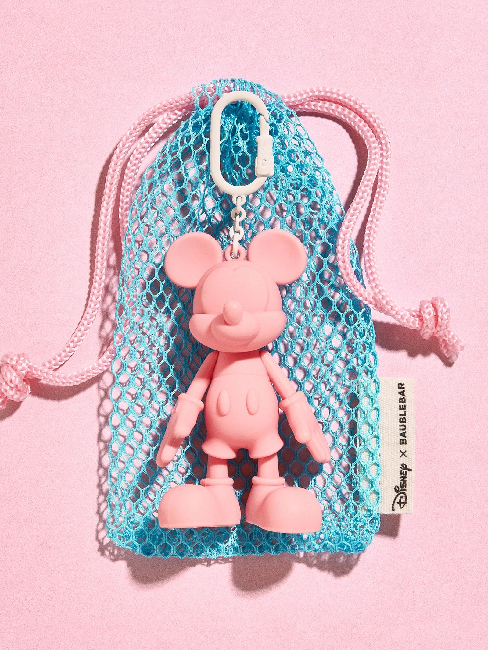 Sport Edition Mickey Mouse Disney Bag Charm - Pink | BaubleBar (US)