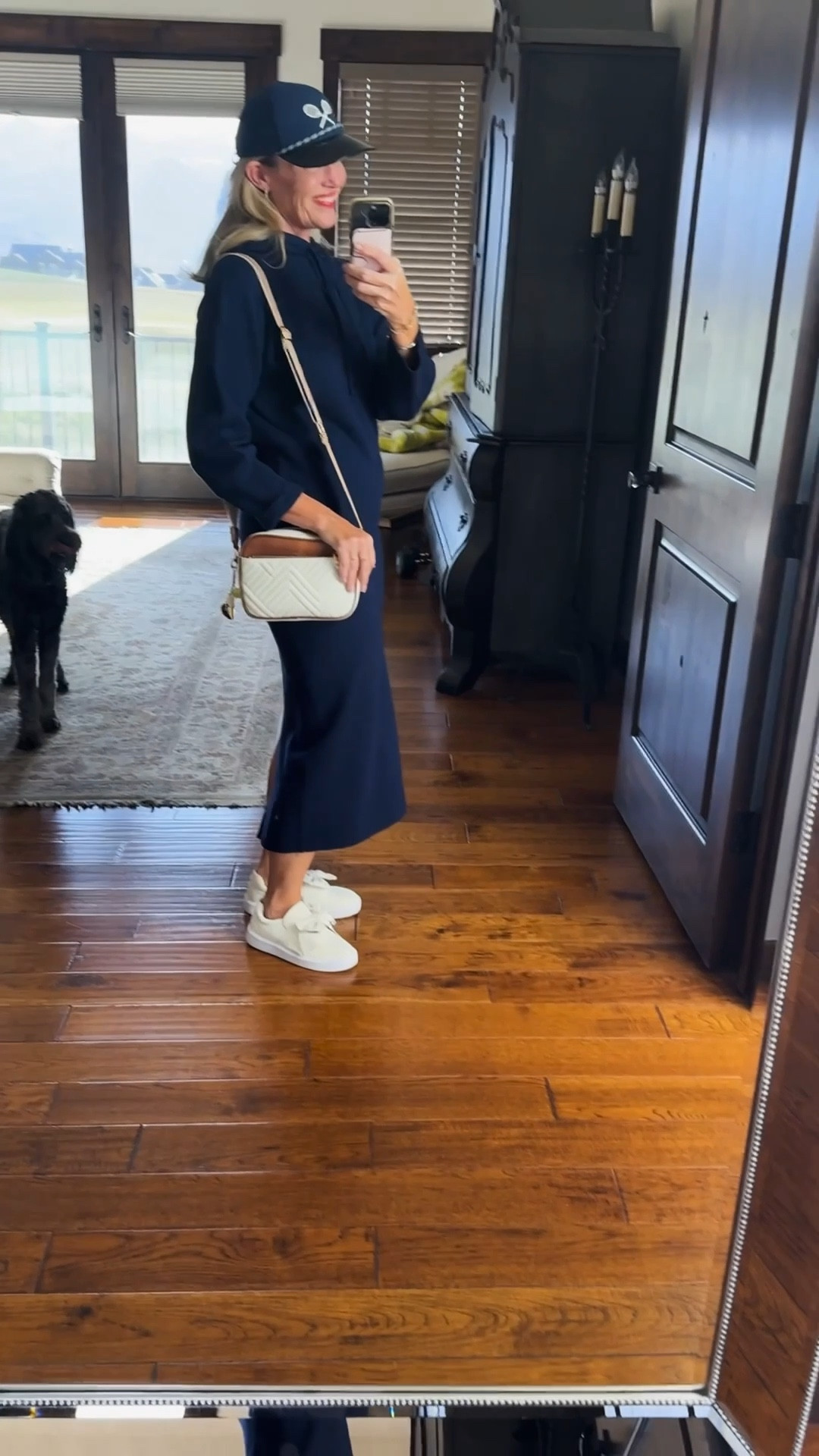 I was invited to play with a new night team and tonight they had a social at the captain’s home. I didn’t have time to fix my hair, but when you go ‘tennis adjacent’ style, a ball cap is perfect! 

#LTKActive #LTKWatchNow #LTKOver40