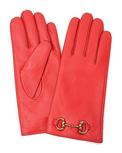 Cashmere-Lined Leather Gloves | Rue La La