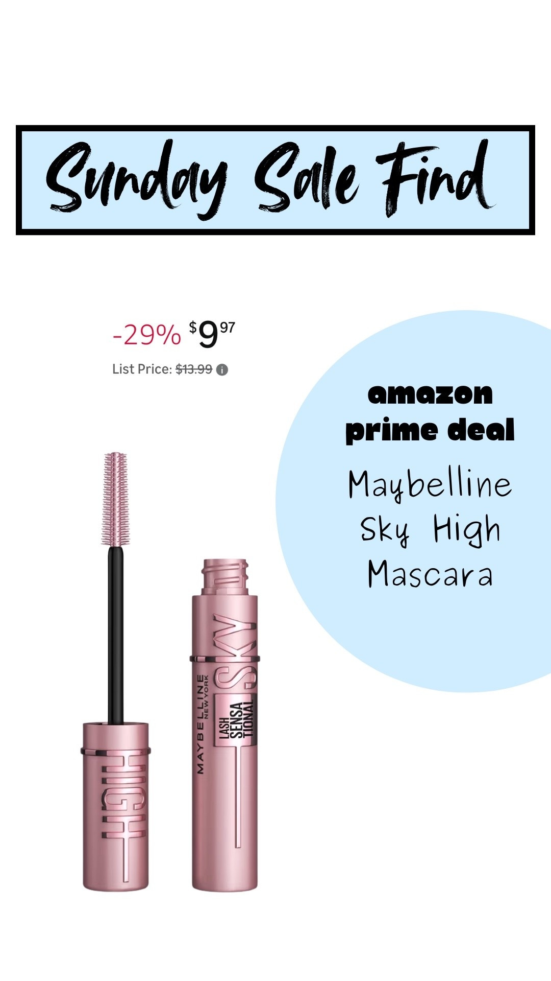 Amazon sale find
Makeup sale find
Maybelline Sky High Mascara on sale

#LTKSaleAlert #LTKBeauty