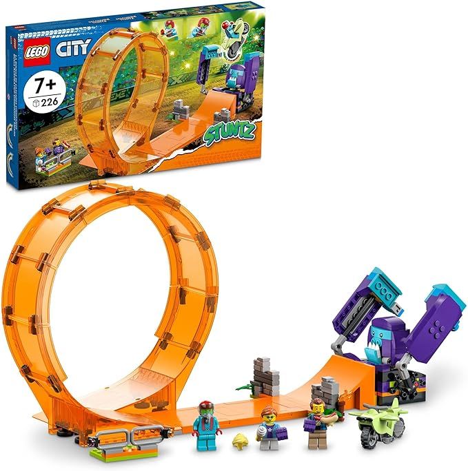 LEGO City Stuntz Smashing Chimpanzee Stunt Loop 60338 Building Toy Set; Flywheel-Powered Bike Toy... | Amazon (US)