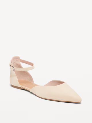 Ankle Strap D'Orsay Flats for Women | Old Navy (US)