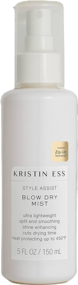 Kristin Ess Hydrating Heat Protection Spray for Hair - Blow Dry Frizz Control + Shine Enhancing -... | Amazon (US)