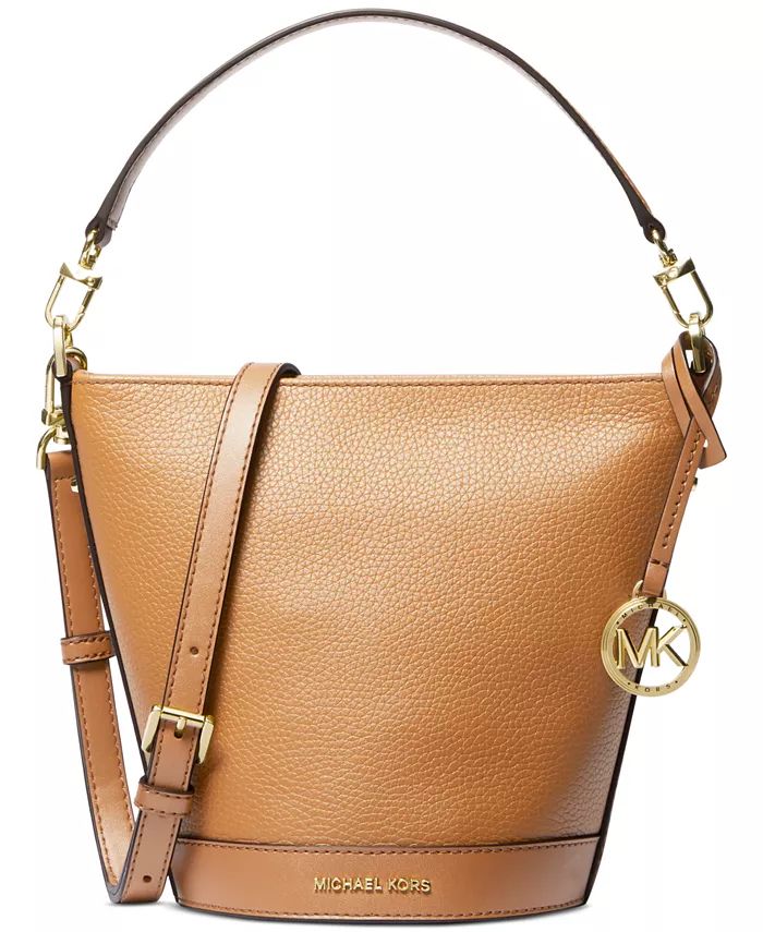 Townsend Small Leather Top-Zip Convertible Bucket Crossbody | Macy's