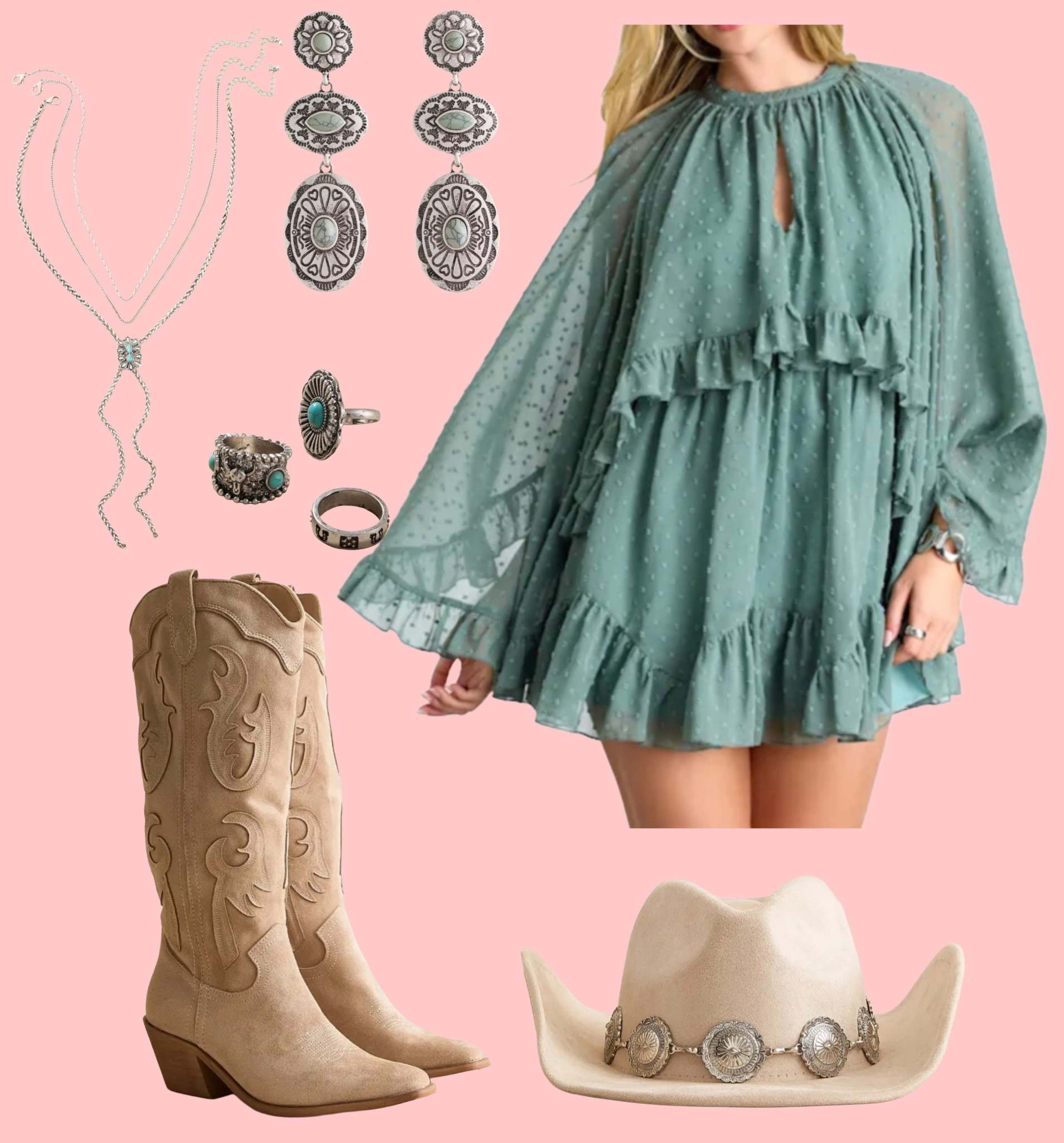 Western bohemian style! Cute new boots and dress is on sale 😍

#LTKSeasonal #LTKSaleAlert #LTKootd