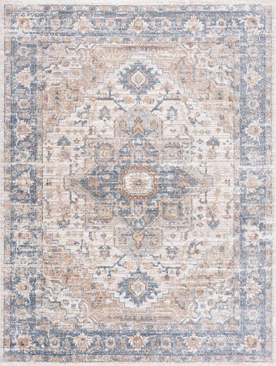 Ezri Cream Washable Area Rug | Boutique Rugs