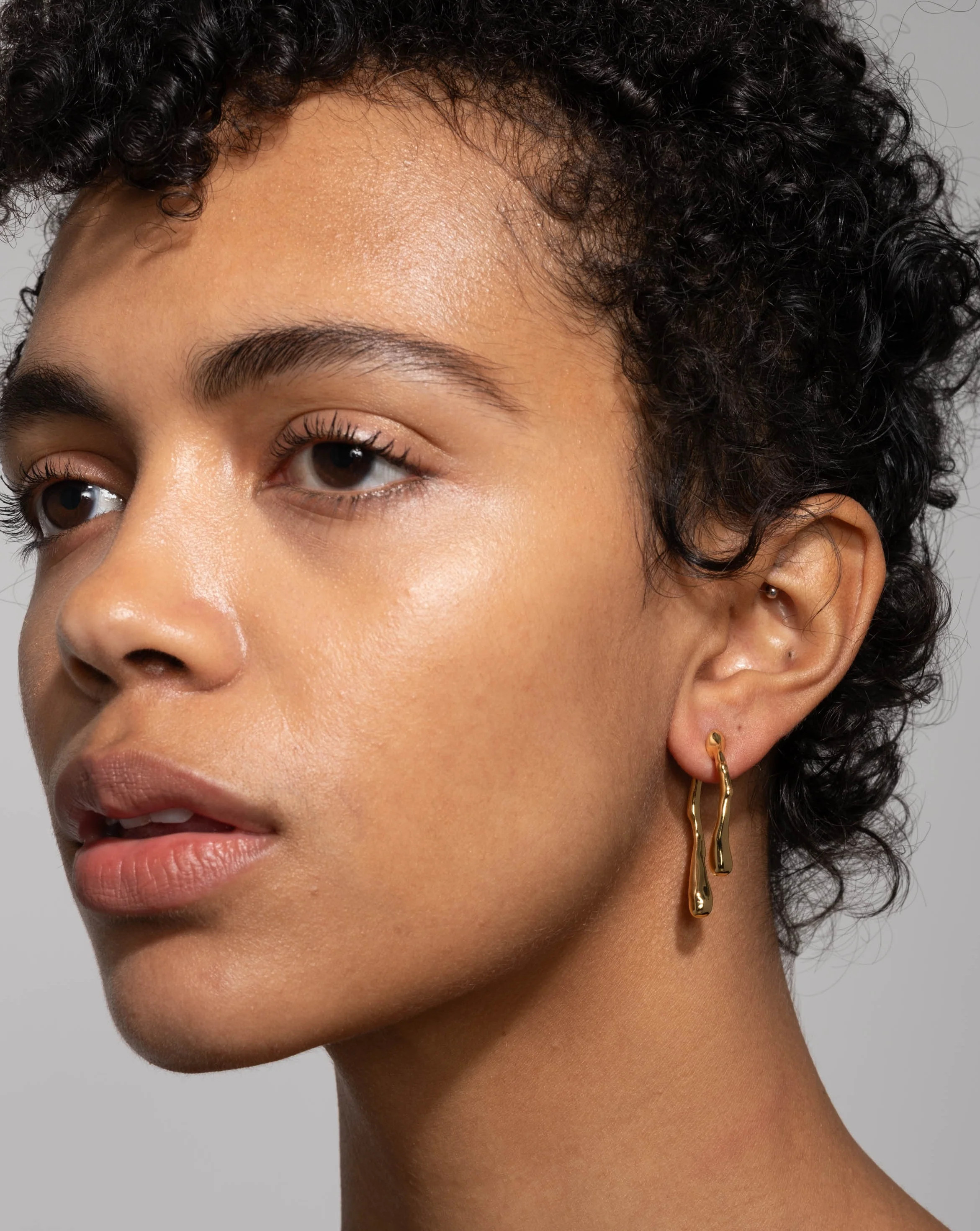 Drippy Gold Front Back Post Earring | Alexis Bittar | Alexis Bittar