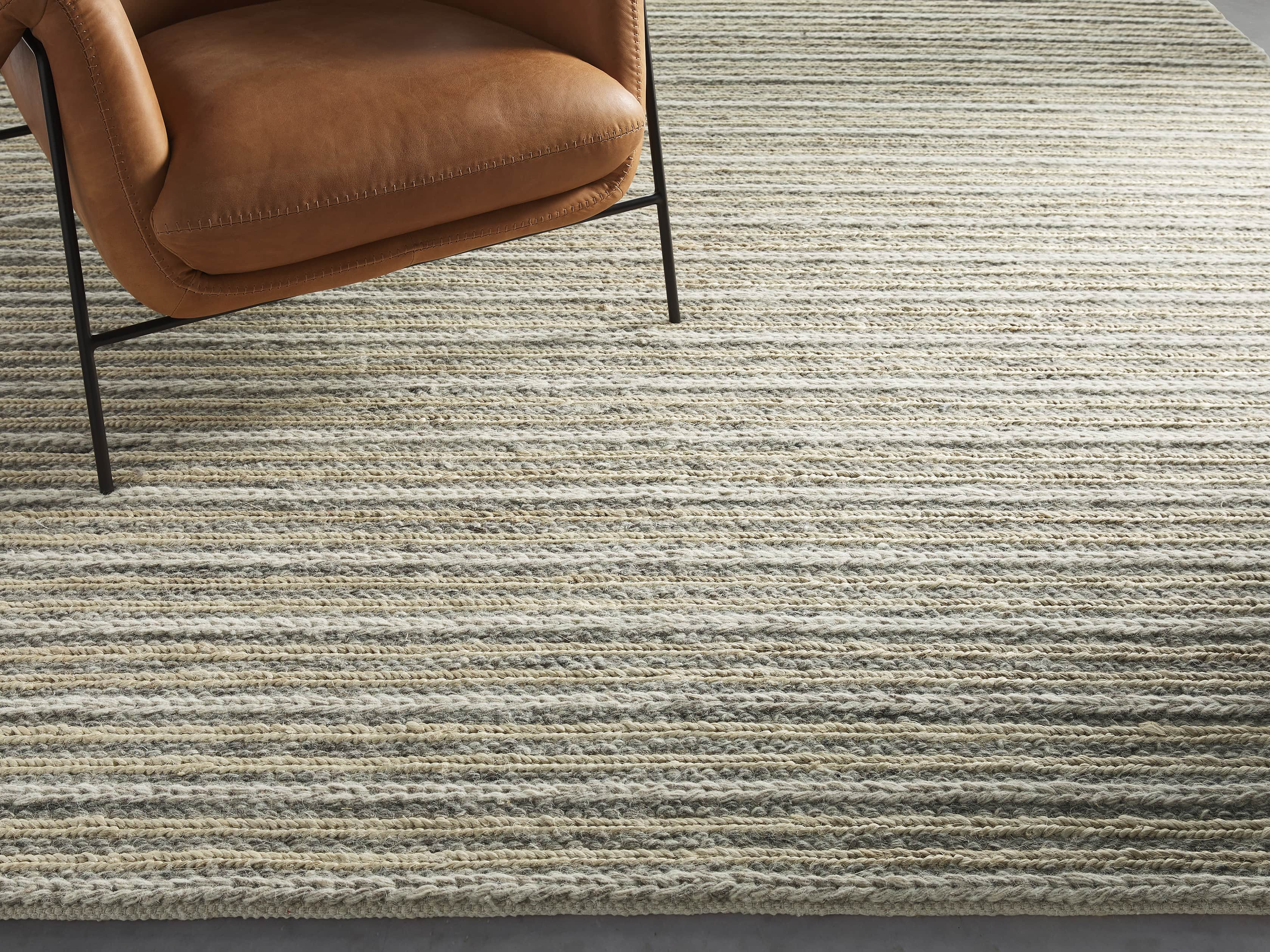 Cottager Handwoven Rug in Silver | Arhaus