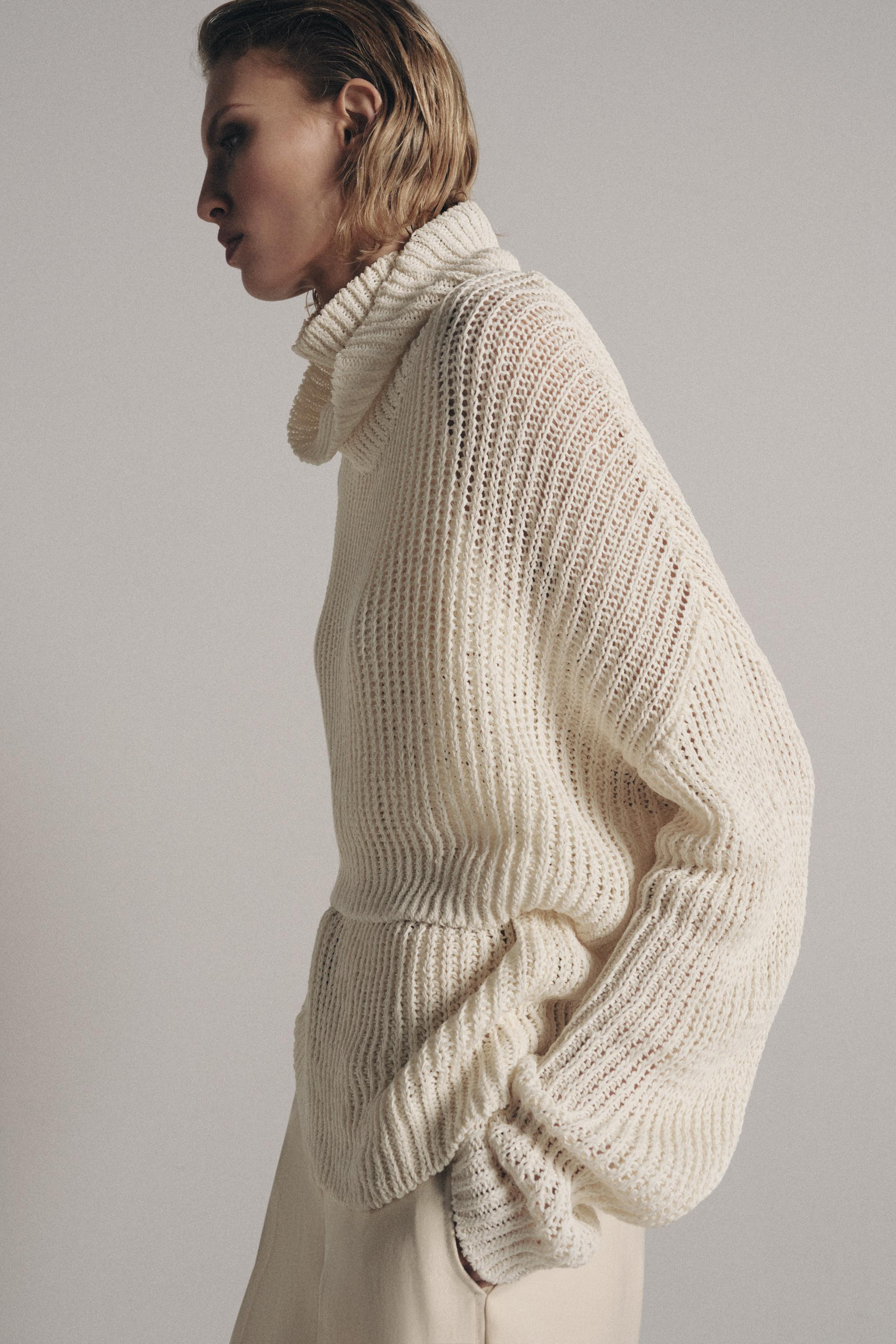 CROPPED HIGH NECK JUMPER | Zara US