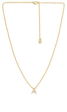 BaubleBar Nora 14k Gold Plated Initial Necklace in Gold from Revolve.com | Revolve Clothing (Global)