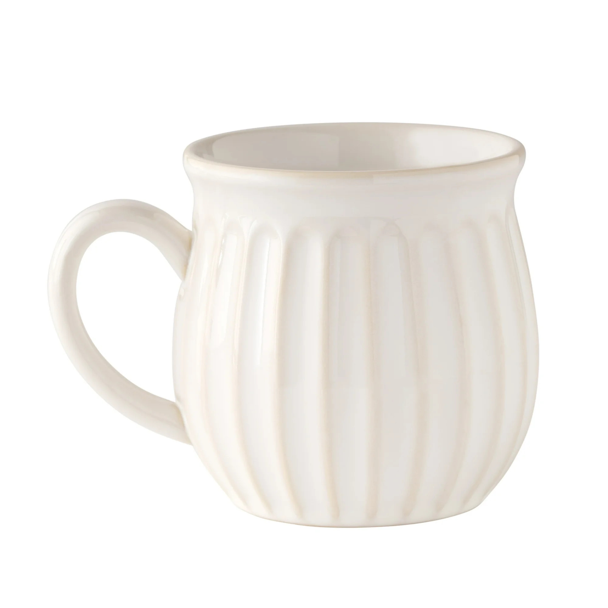 The Pioneer Woman Colette 12 oz Cream Stoneware Mugs, Set of 4 | Walmart (US)