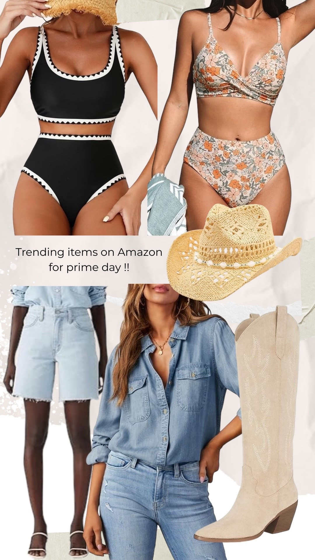 Trending prime day deals !! 

Tankini, swim suits, cowboy chic, shorts for women, summer outfits, denim, Amazon prime day 

#LTKFindsUnder50 #LTKSaleAlert #LTKStyleTip