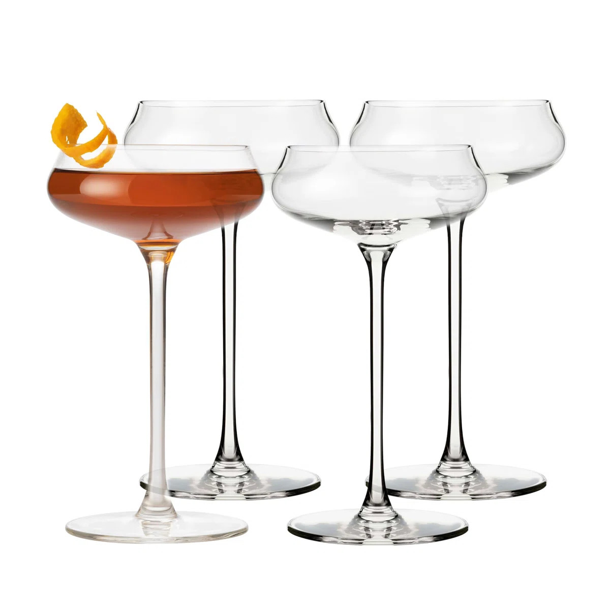 Signature-Stratford Libbey Coupe Cocktail Glass, 6.75-Ounce, Set Of 4 (Set of 4) | Wayfair North America