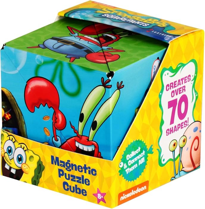 Shashibo Spongebob Squarepants Shape Shifting Box - STEM Fidget Toy with Ultra Strong Magnets - S... | Amazon (US)