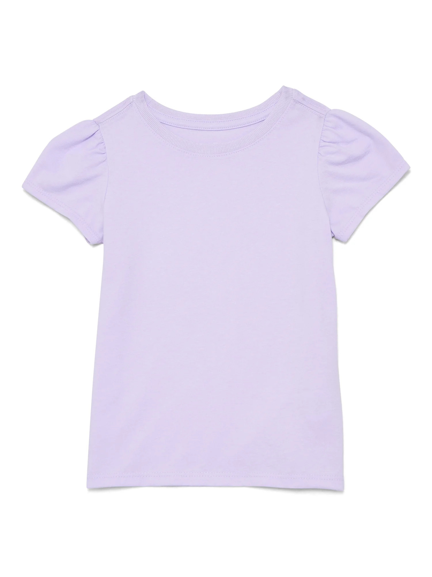 Wonder Nation Toddler Girls Tee with Short Sleeves, Sizes 18M-5T | Walmart (US)