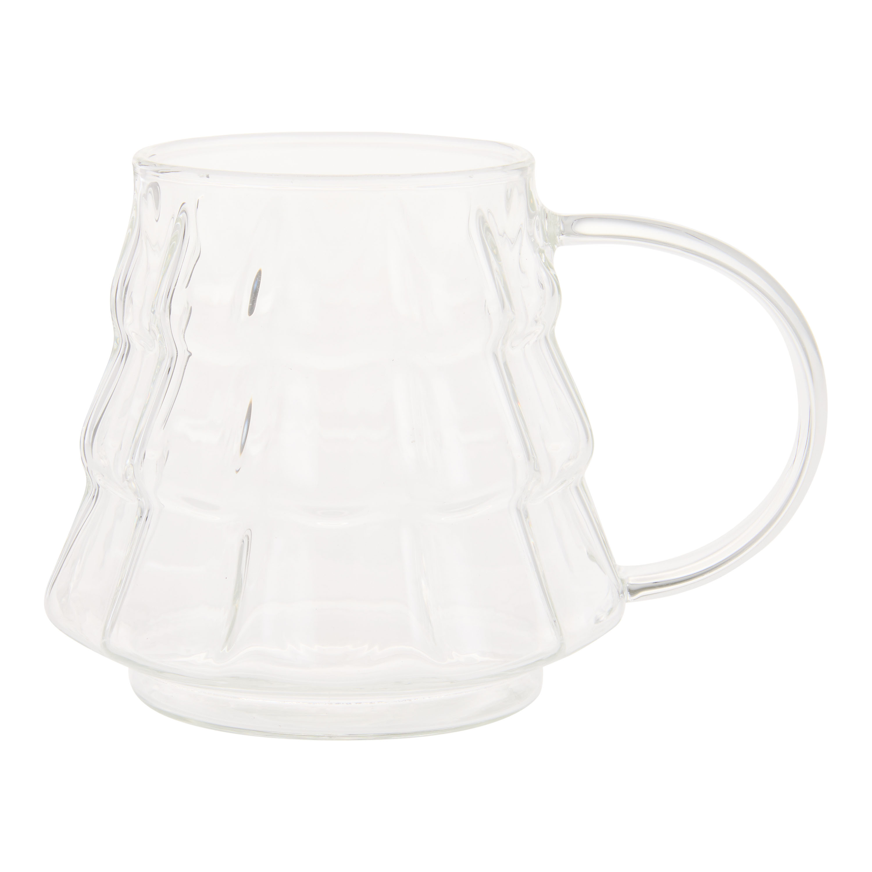 Modern Christmas Tree Figural Glass Mug | World Market