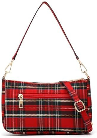 Plaid Crossbody Bags for Women,Stocking Stuffers for Teens | Amazon (US)