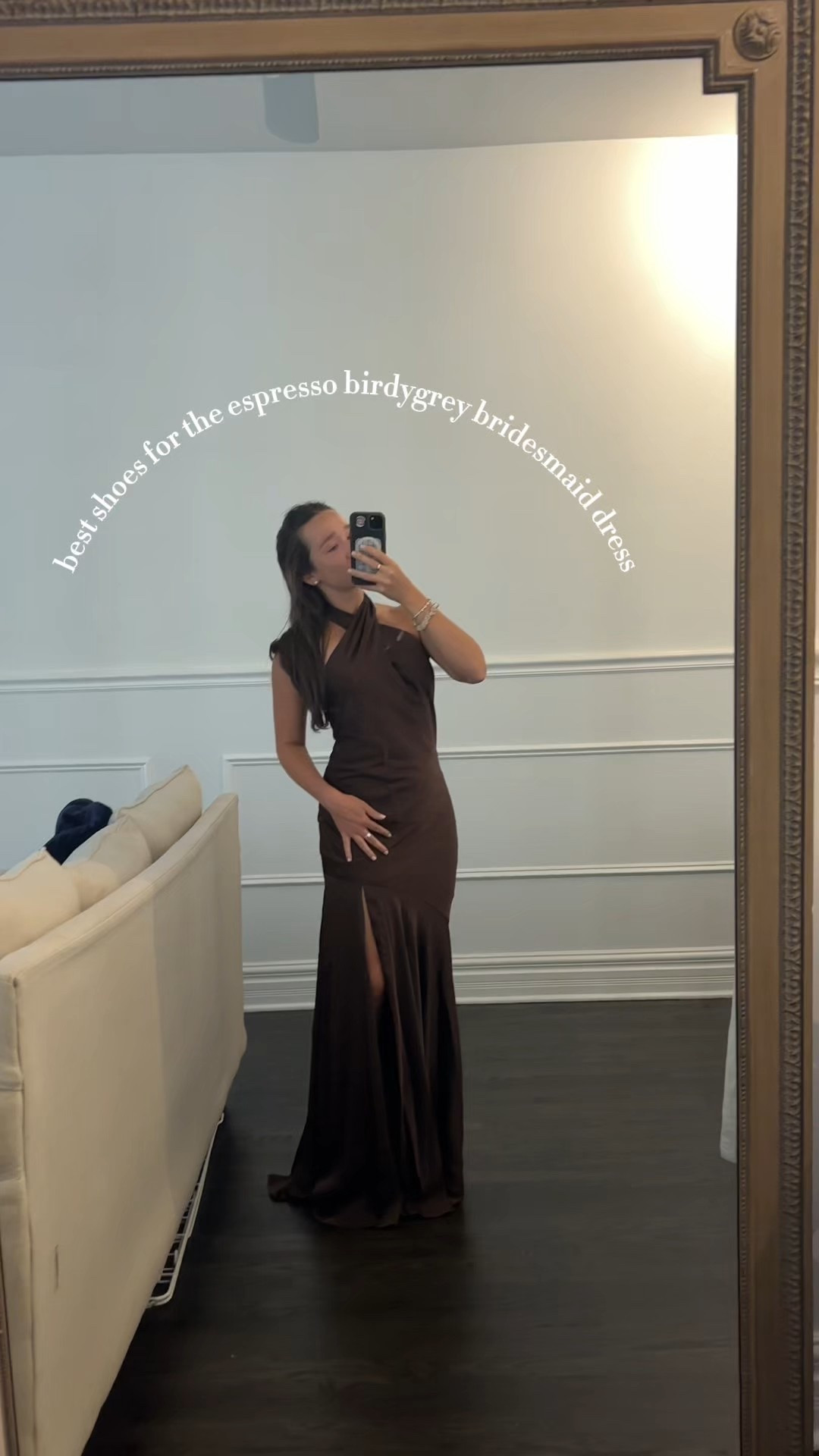 Birdy grey espresso brown bridesmaid dress with shoes from ABOUND from Nordstrom rack! 

#birdygrey #espressobrown #bridesmaiddress 

#LTKStyleTip #LTKBeauty #LTKWedding
