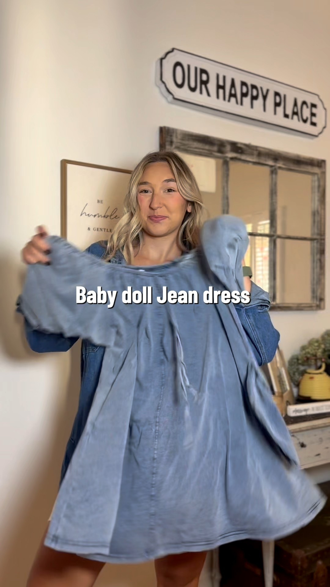 Baby doll Jean dress 