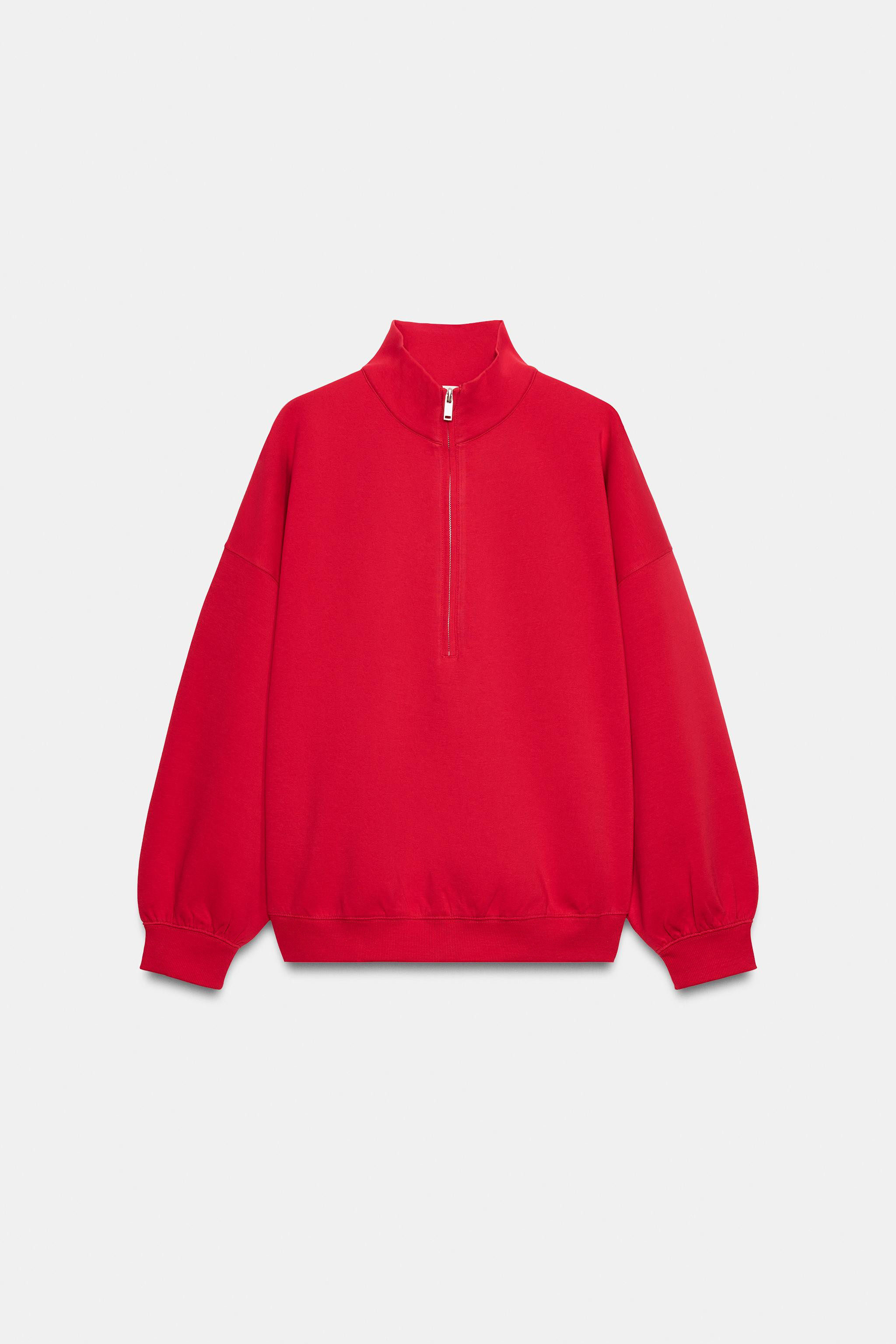 OVERSIZE ZIP-UP SWEATSHIRT | Zara UK