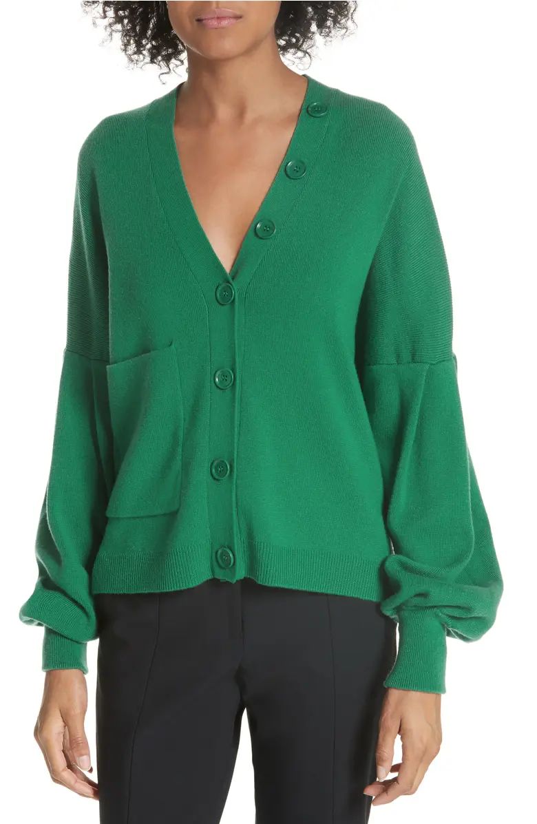 Tibi Puff Sleeve Cardigan | Nordstrom