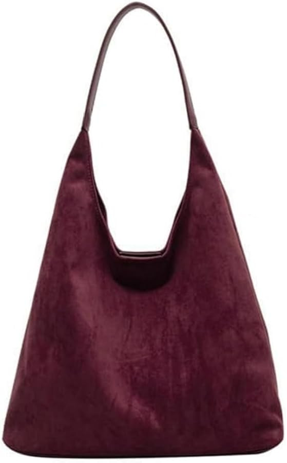 Tote Bag for Women Slouchy Hobo Bags Suede Bag Shoulder Handbag Leather Hobo Bags Trendy Tote Bag... | Amazon (US)