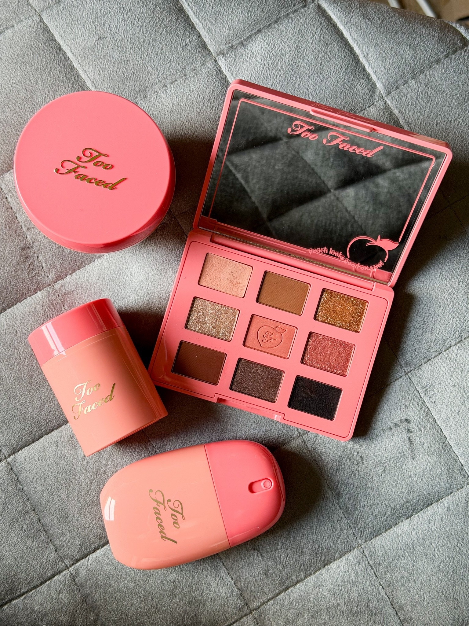Obsessed with the newly launched Peach Collection from Too Faced! The eyeshadow palette has the perfect summer colors! And the loose setting power is a dream!

#LTKOver40 #LTKBeauty #LTKgrwm