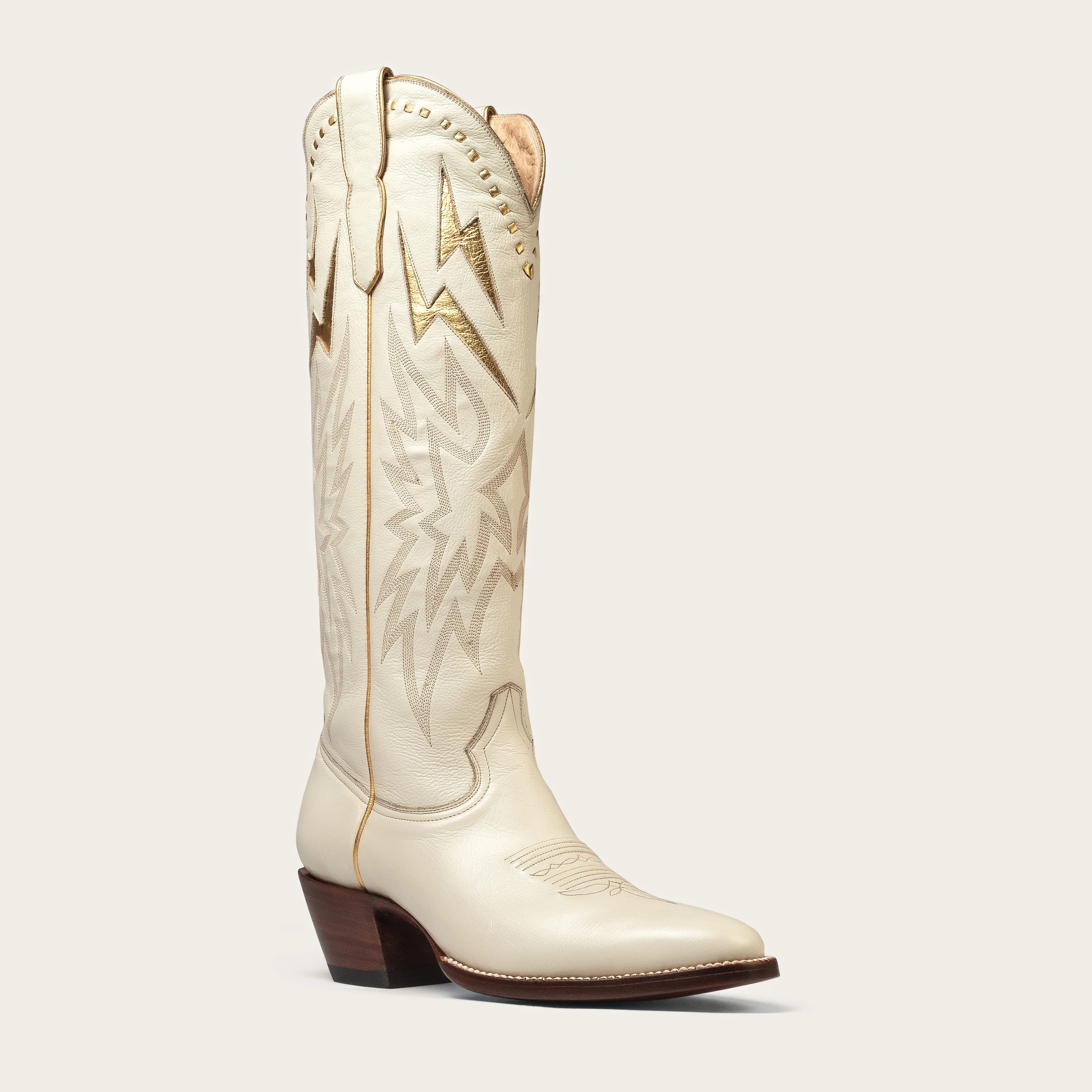 Bone & Gold Lightning Boot | CITY Boots