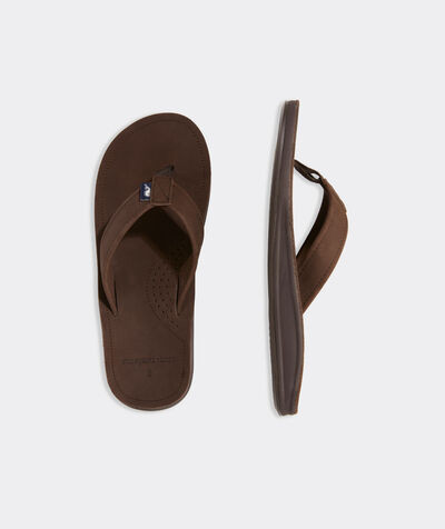 Contoured Leather Flip Flops | vineyard vines