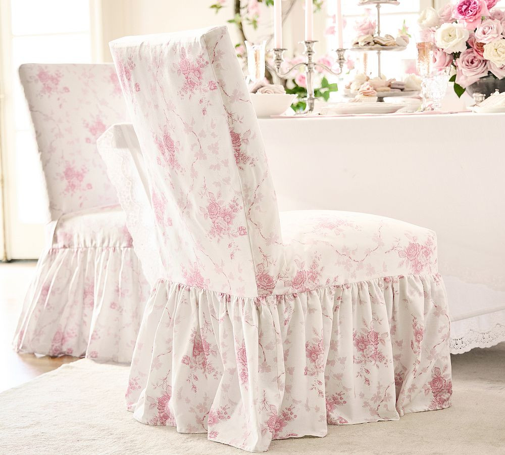 LoveShackFancy Slipcovered Side Chair | Pottery Barn (US)