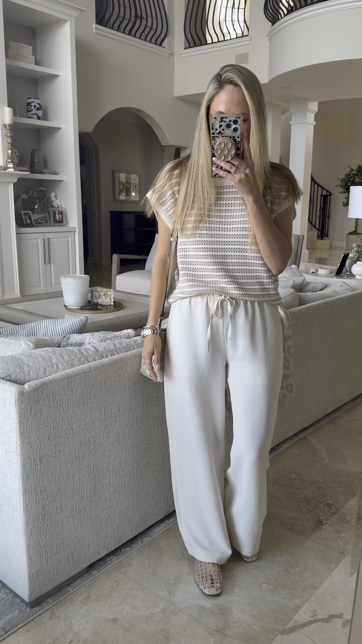 Aritzia viral pants that don’t wrinkle I literally own them in three colors. They are stinking amazing so obsessed wearing a size small and they also come in three different lengths. I’m wearing a size regular length and 5’6”.

#LTKootd #LTKSaleAlert #LTKOver40