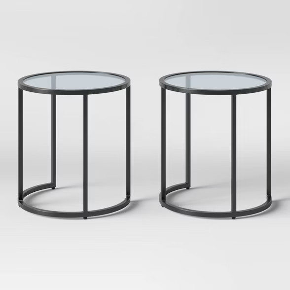 Flat Black Nesting Patio Accent Table Set - Project 62™ | Target