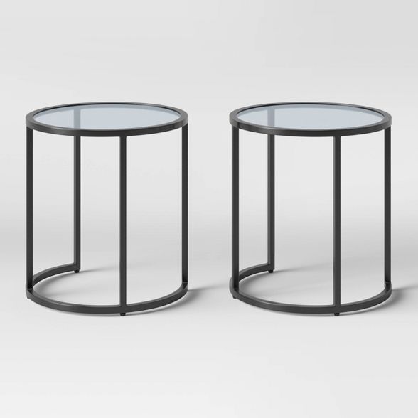 Flat Black Nesting Patio Accent Table Set - Project 62™ | Target