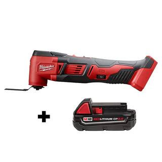 Milwaukee M18 18V Lithium-Ion Cordless Multi-Tool with 2.0 Ah Compact Battery 2626-20-48-11-1820 ... | The Home Depot