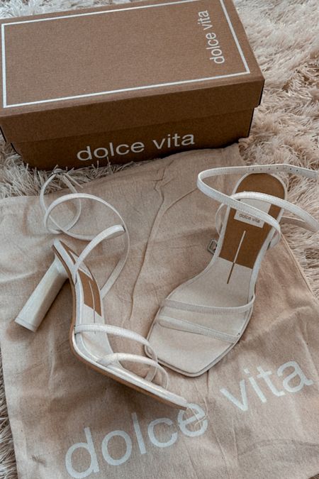 Dolce vita heels
Strappy sandals 
White shoes
Summer heels 

#LTKsalealert #LTKstyletip #LTKshoecrush