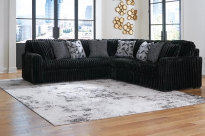 Midnight-Madness 3-Piece Sectional, Onyx | Ashley Homestore