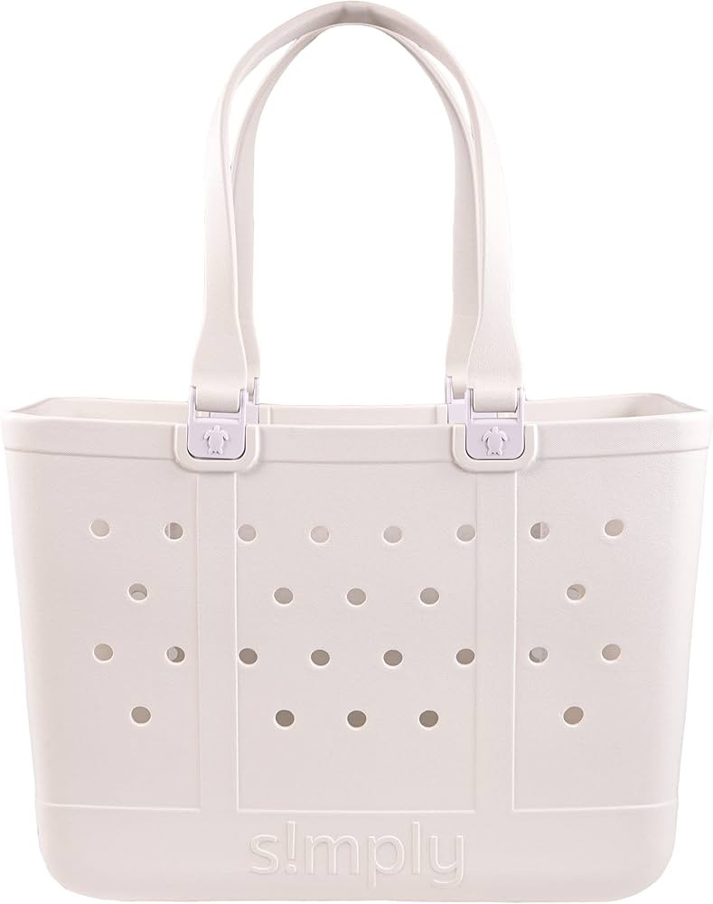 Simply Southern Large Waterproof Tote Bag – EVA Material, Adult Beach Bag, Improved Handle, Zip... | Amazon (US)