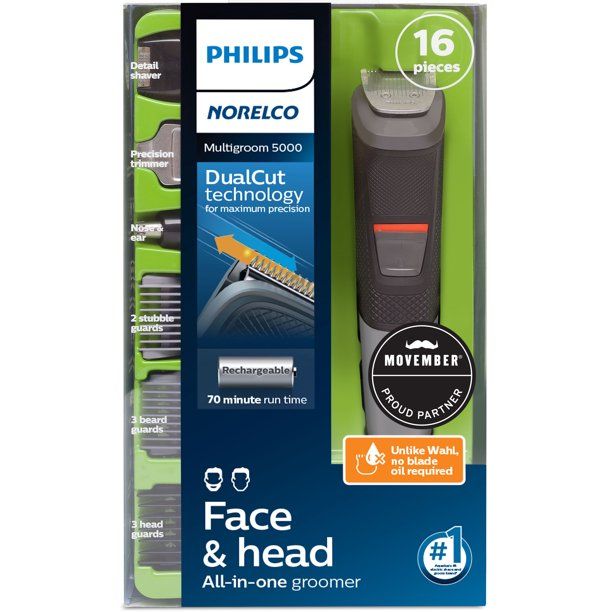 Philips Norelco All-In-One Trimmer 5000 MG5700/49 No Blade Oil Needed - Walmart.com | Walmart (US)
