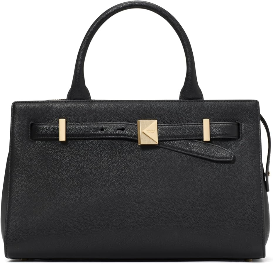 kate spade new york Deco Pebbled Leather Medium Satchel | Amazon (US)