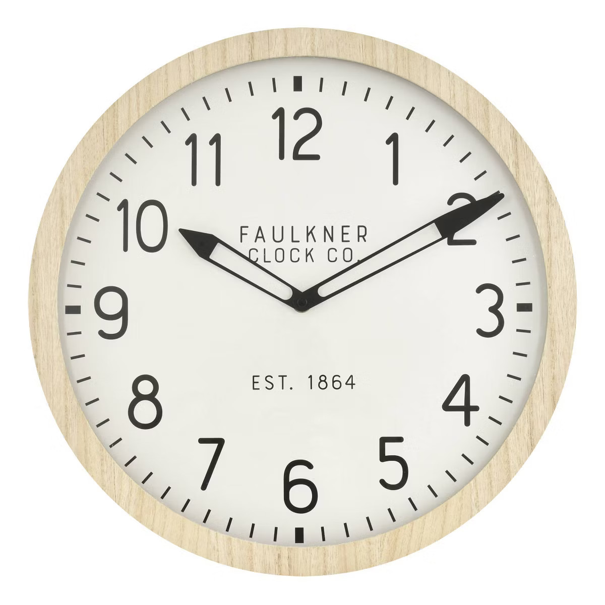 16" Wall Clock Wood - Threshold™ | Target