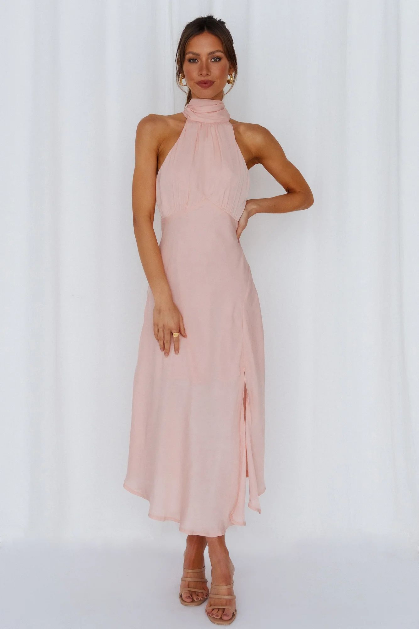 No Tears Here Maxi Dress Peach | Hello Molly