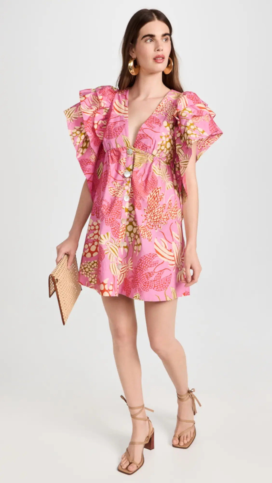 Mixed Lobsters Pink Mini Dress | Shopbop