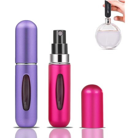 Mini Refillable Perfume Atomizer Bottle Portable Perfume Spray Bottle Atomizer Perfume Bottles 5ml Travel Size Refill Pump Case (2pcs) | Walmart (US)