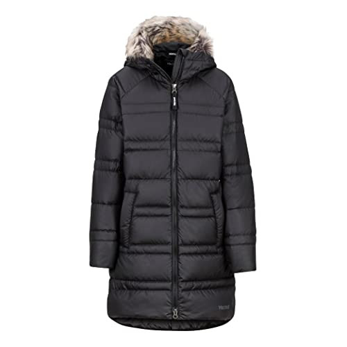 MARMOT Kid's Montreaux 2.0 Coat, Hooded Down Parka for Kids in Winter, Insulated and Water-Resistant, Black, X-Small | Amazon (US)