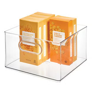 Case of 8 T.H.E. Modular All Purpose Bin Clear | The Container Store