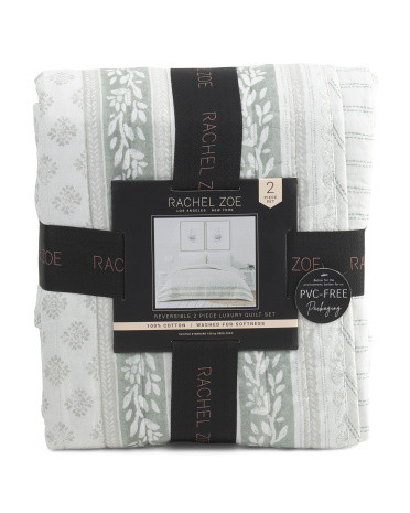 Cayler Block Print Cotton Quilt Set | TJ Maxx