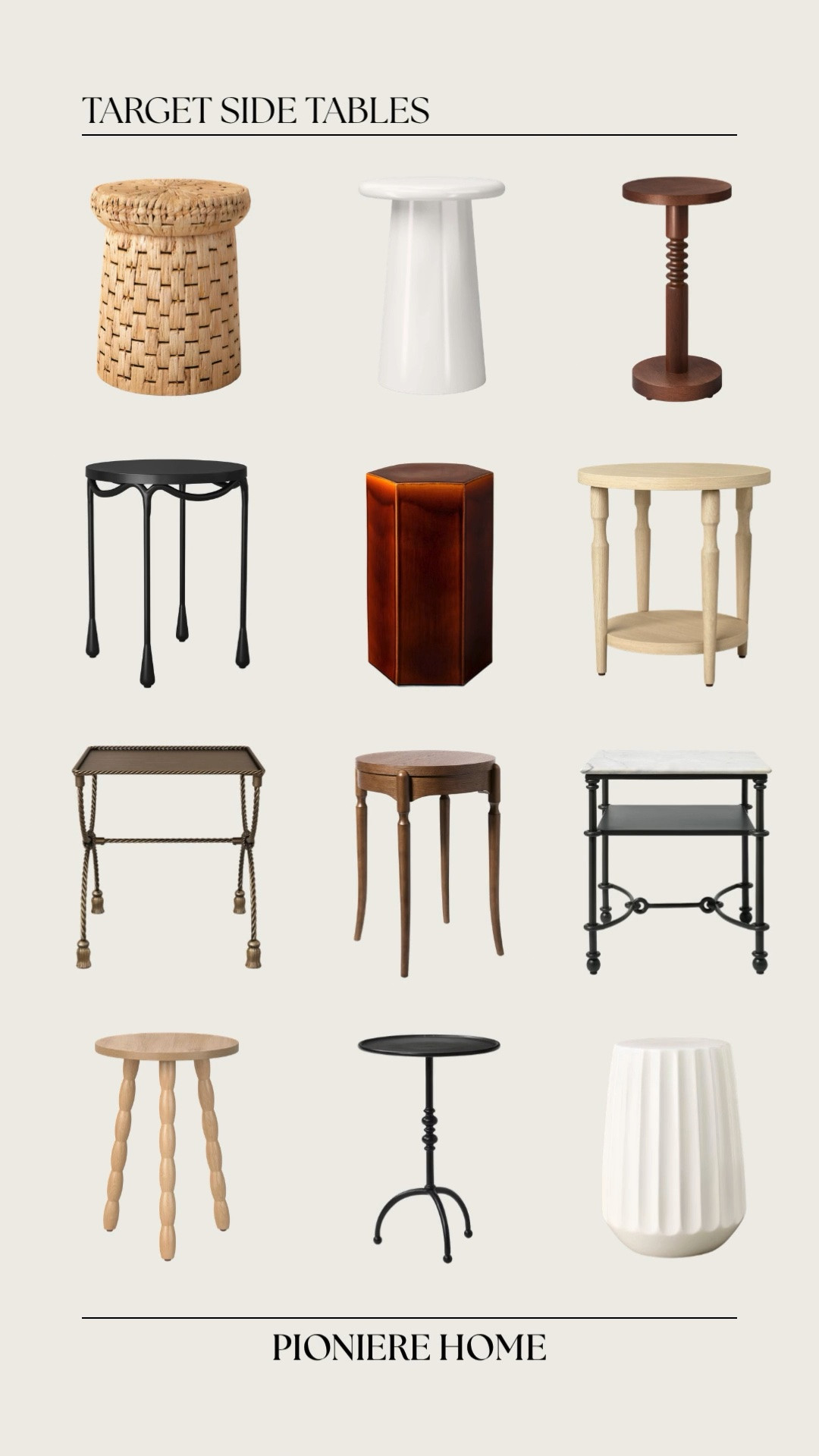 Target side tables. Studio McGee, hearth & hand, designer look for less, accent tables, affordable furniture

#LTKHome #LTKSeasonal